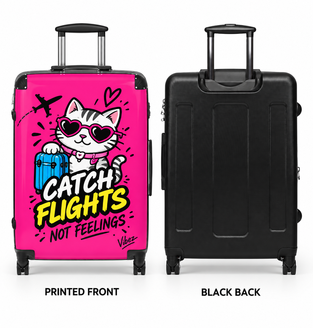Catch Flights Not Feelings Suitcase