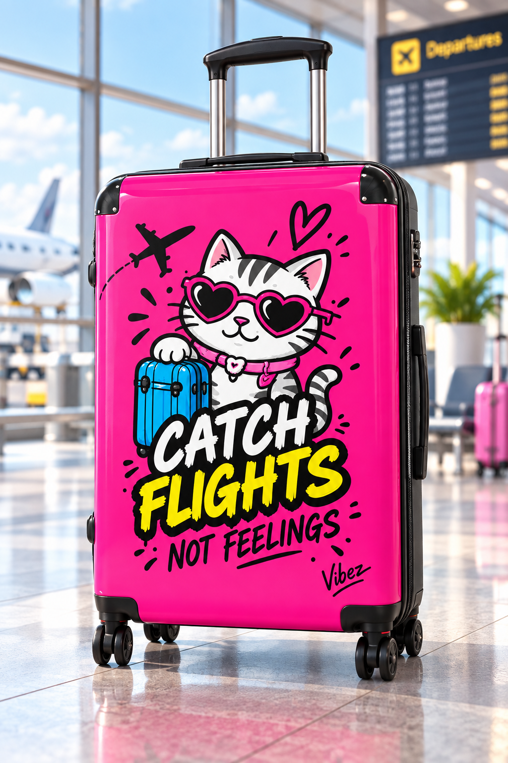 Catch Flights Not Feelings Suitcase
