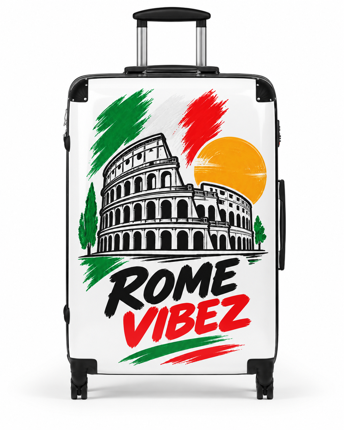 Rome Vibez Suitcase | Colosseum Italy Travel Luggage