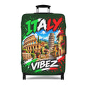 Italy Vibez Luggage Cover | Italian Landmarks Suitcase Protector