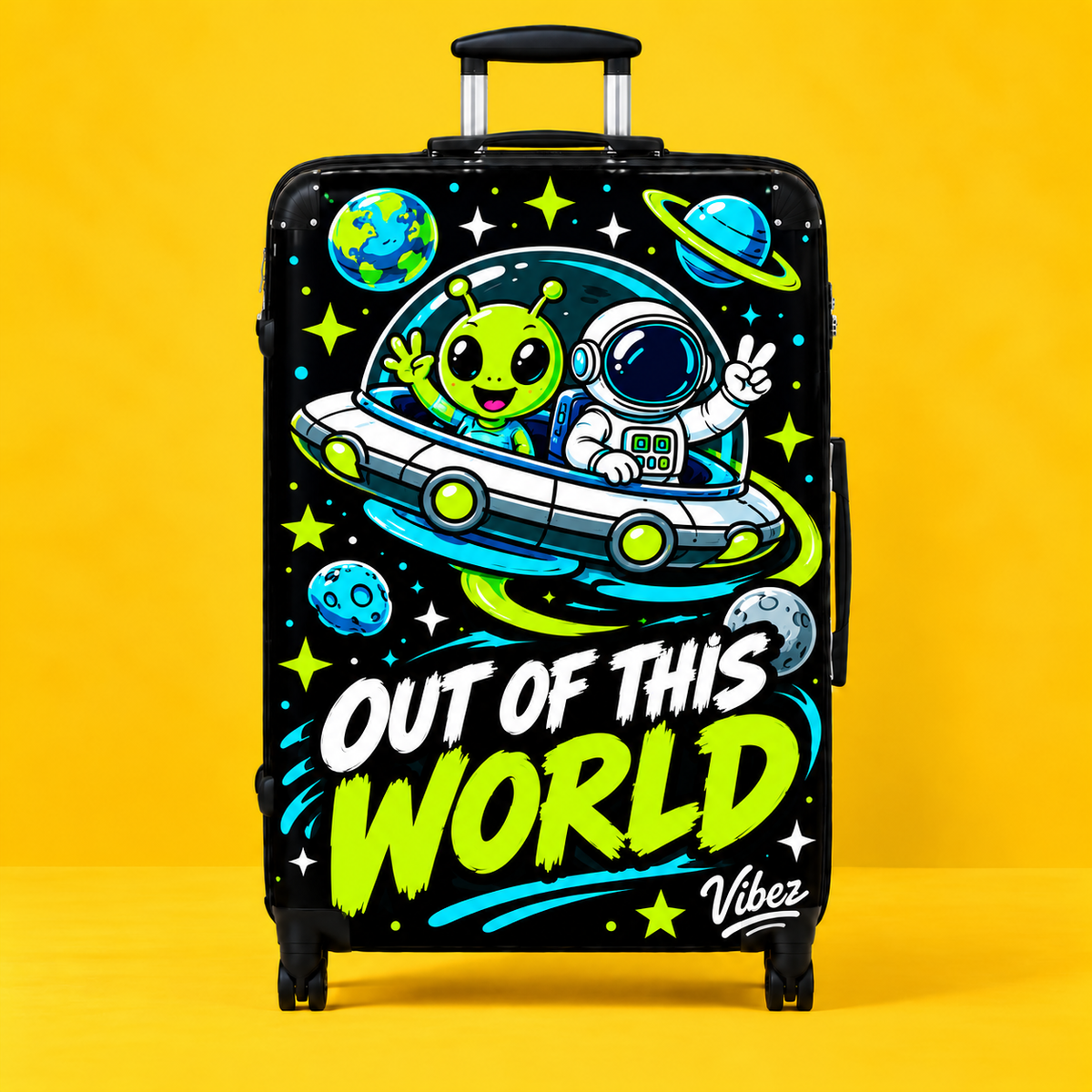 Out of This World Alien Astronaut Suitcase | Space Travel Kids Luggage