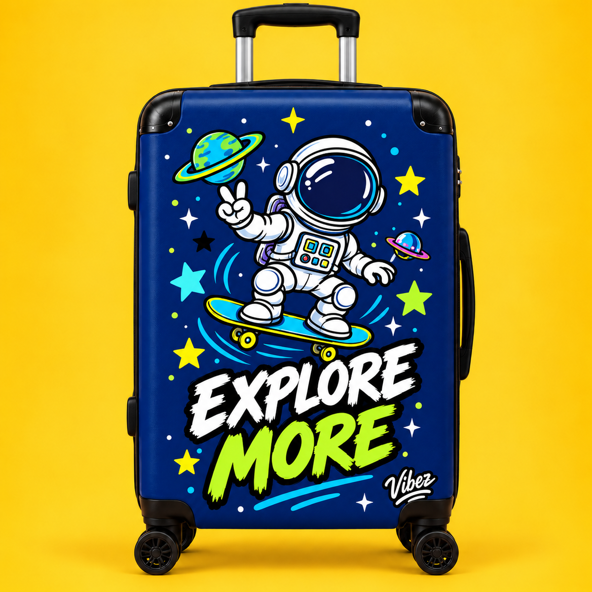 Astronaut Skateboard Explore More Suitcase | Kids Luggage, Space Travel