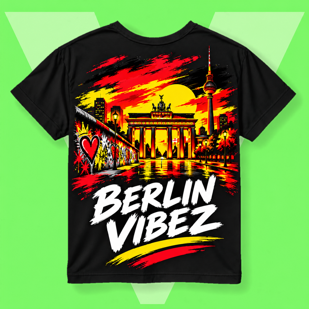 Berlin Vibez Kids Jersey | Berlin skyline graphic sports tee