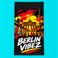 Berlin Vibez Beach Towel | Brandenburg Gate Skyline Graphic