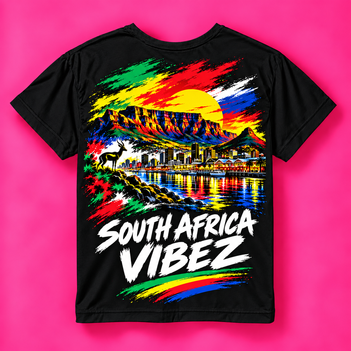 South Africa Vibez Kids Jersey | Cape Town Skyline Football Tee