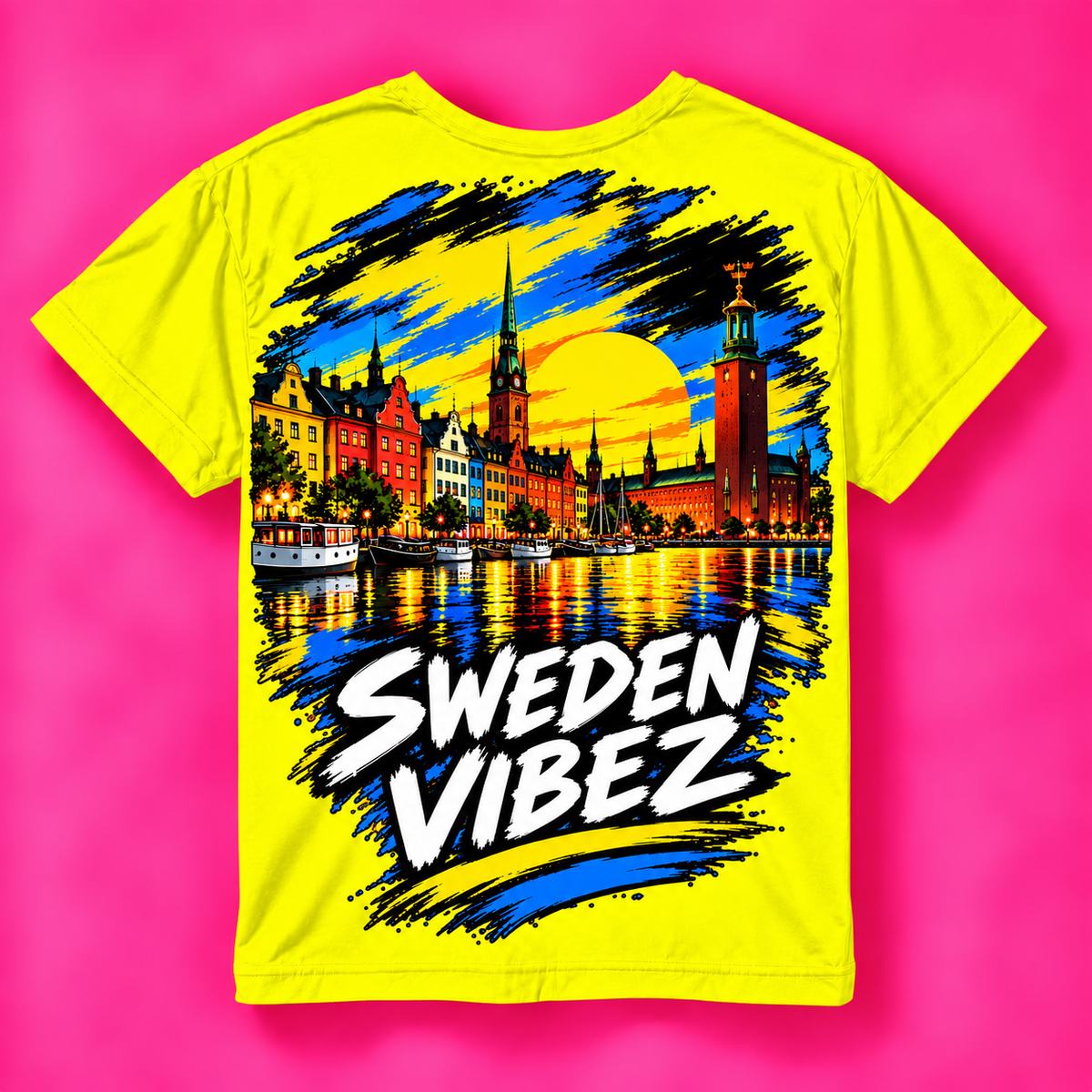 Sweden Vibez Jersey | Kids All-Over Print Sports Shirt