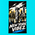 New York Vibez Beach Towel | Statue of Liberty Skyline