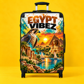 Egypt Vibez Suitcase | Egyptian Pyramids Sphinx Travel Luggage