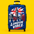 London Vibez Suitcase | Big Ben Union Jack Luggage Cover
