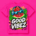 Good Vibez Watermelon Graphic Kids Jersey | Pink AOP