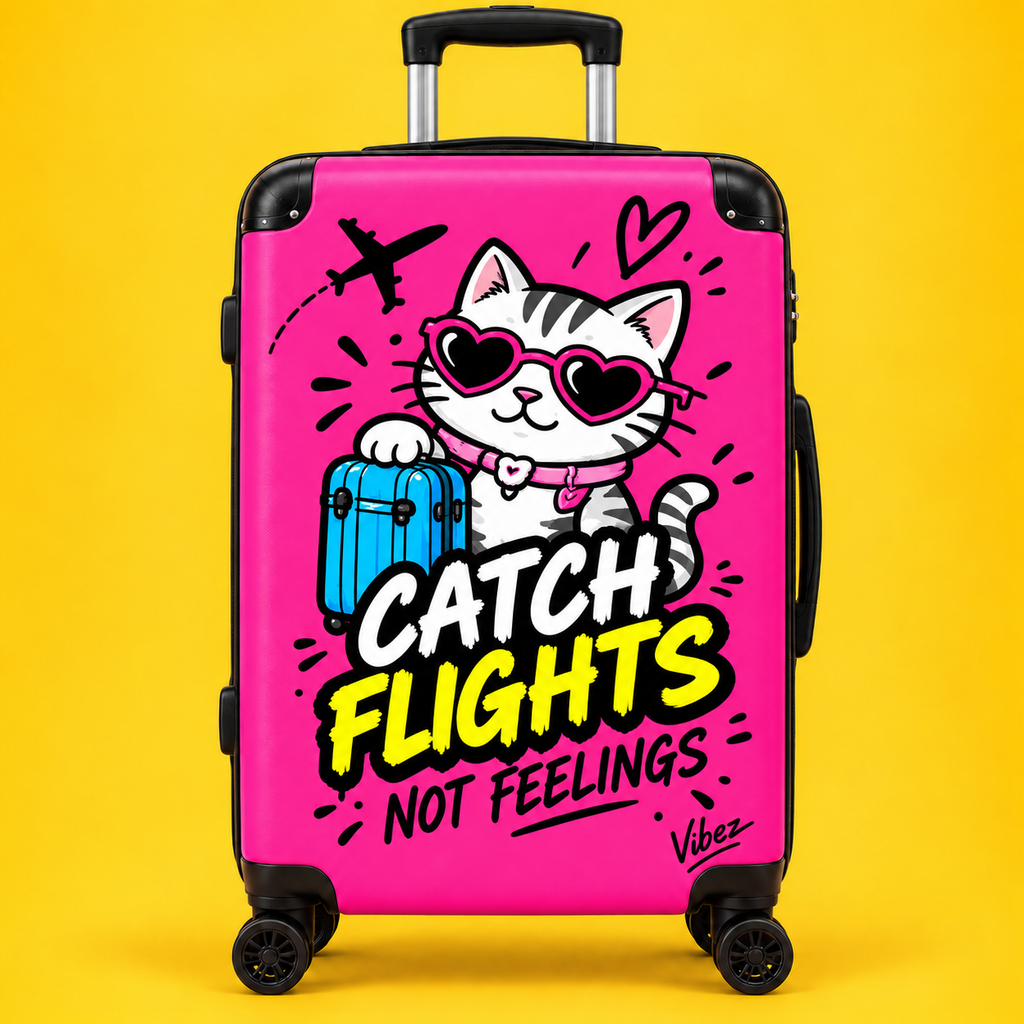 Catch Flights Not Feelings Suitcase