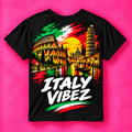 Italy Vibez Kids Jersey | Italian Flag Colosseum Leaning Tower Sports Tee