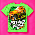 Ireland Vibez Kids Jersey | Irish Cliffs Sunset Graphic