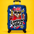 London Vibez Bulldog Suitcase | British Flag Travel Luggage