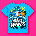 Make Waves Shark Graphic Kids Jersey | Kids Jersey