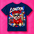 London Vibez Bulldog Graphic Kids Jersey | Union Jack, Big Ben