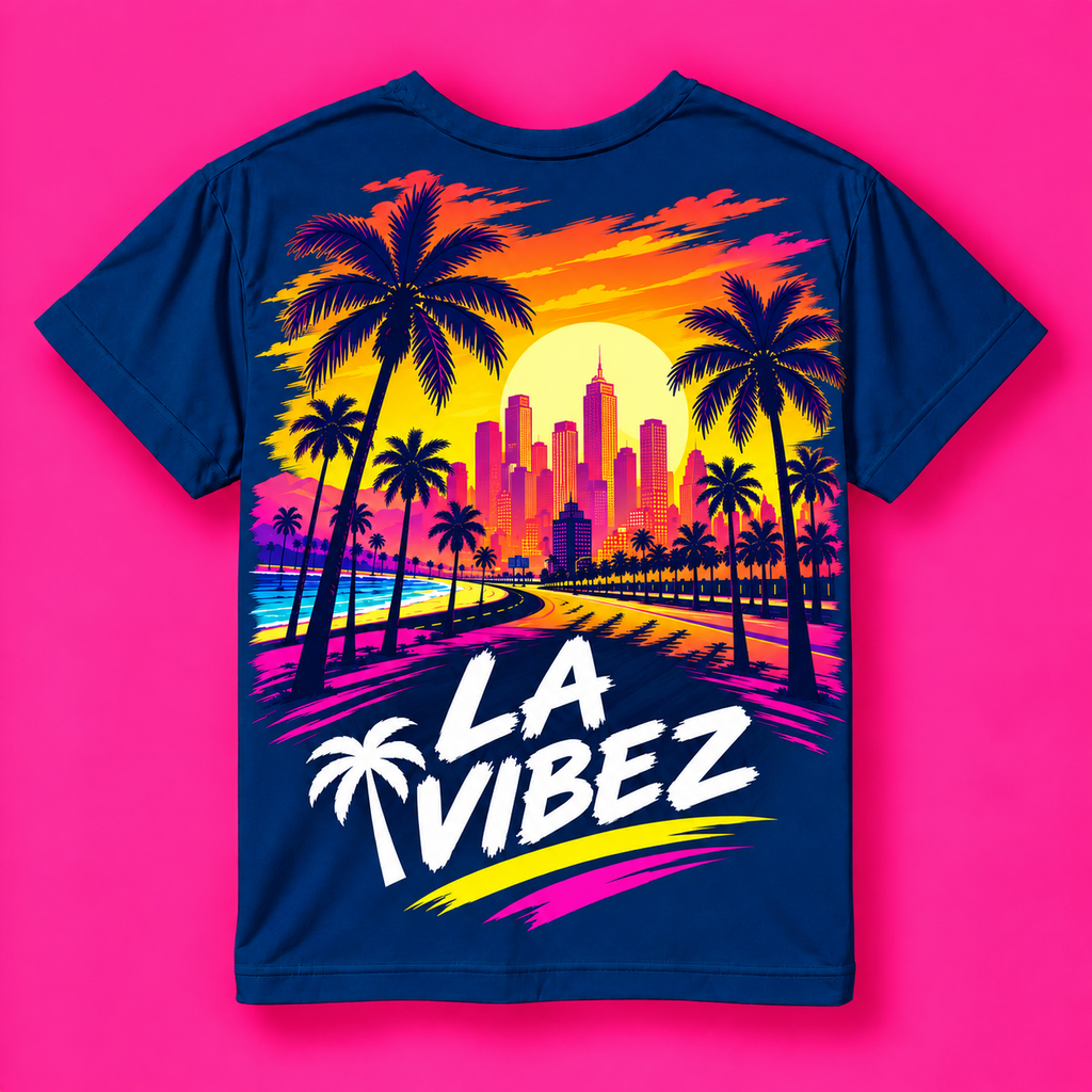 LA Vibez Palm Sunset Graphic Kids Jersey