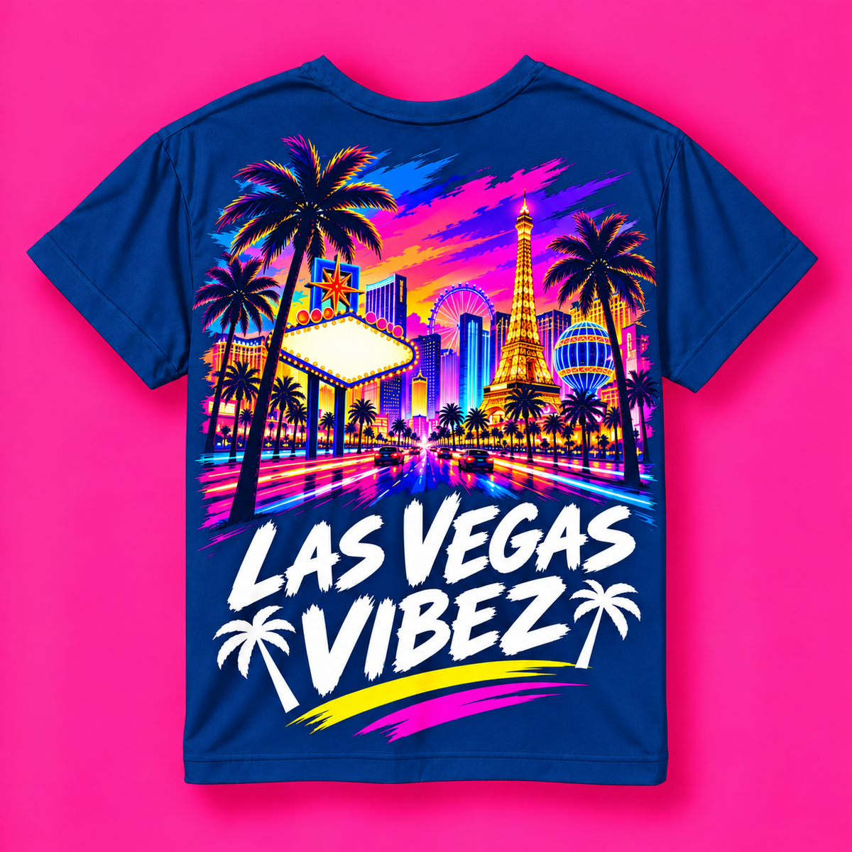 Las Vegas Vibez Kids Jersey | Neon Cityscape Sports Shirt