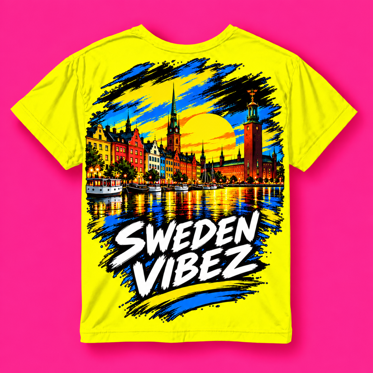 Sweden Vibez Jersey | Kids All-Over Print Sports Shirt