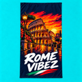 Rome Vibez Colosseum Graphic Beach Towel | Italian Flag Accent
