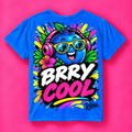 BRRY COOL blueberry character Kids Jersey | all-over print sports top
