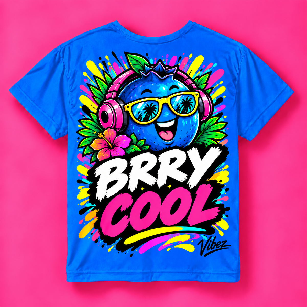 BRRY COOL blueberry character Kids Jersey | all-over print sports top