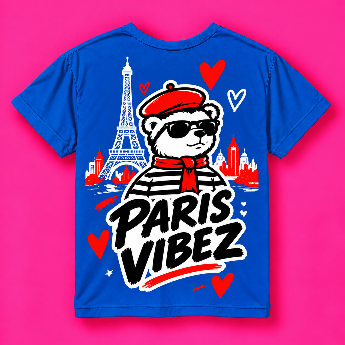Paris Vibez Kids Jersey | Bear with Eiffel Tower