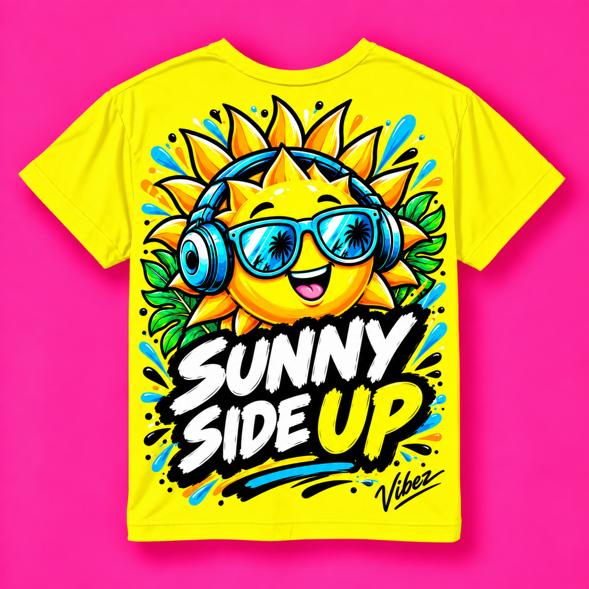 Sunny Side Up Kids Jersey | Sun with Headphones Graphic