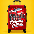 Toronto Vibez Suitcase | Red Skyline Luggage, CN Tower Graphic