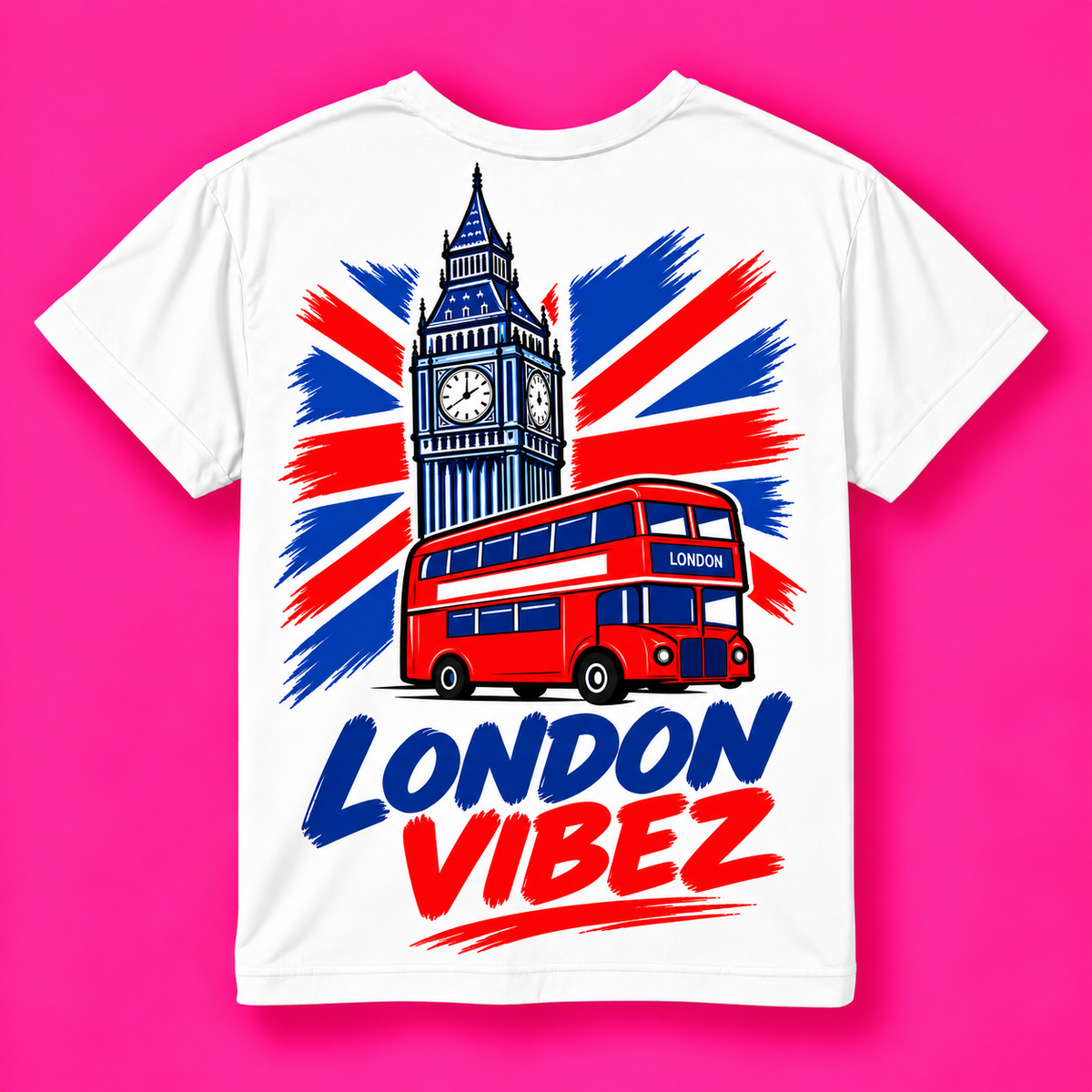London Vibez Kids Jersey | Big Ben Double Decker Bus Union Jack