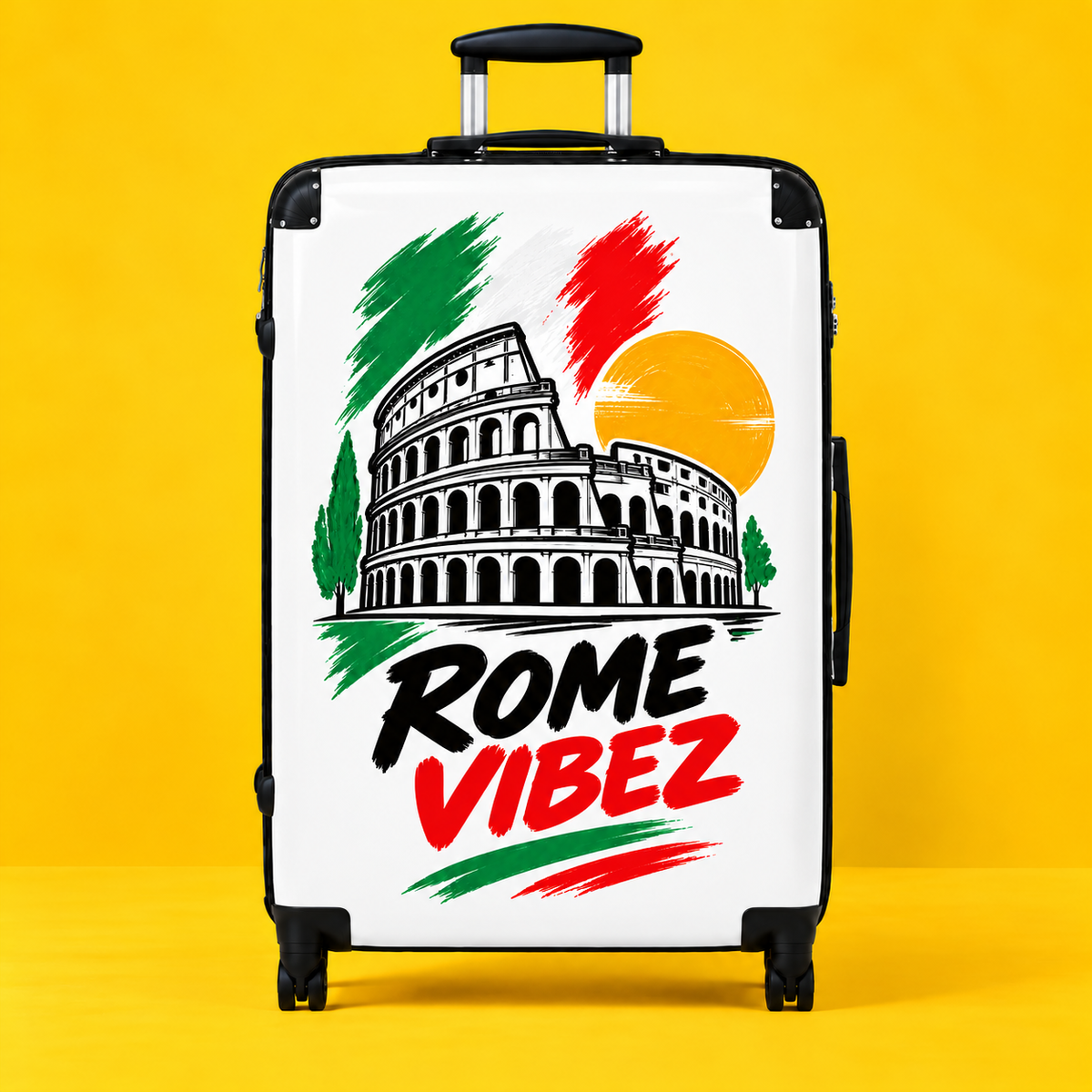 Rome Vibez Suitcase | Roman Colosseum Panda Travel Luggage